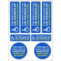 stickers place handicapée adhésif autocollant