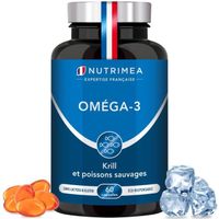 Omega 3 & Krill d'Antarctique - Huile de Poissons Sauvages - Fabrication Française - Nutrimea