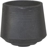 Embout patin enveloppant - noir - lot de 4 - D: 12 mm