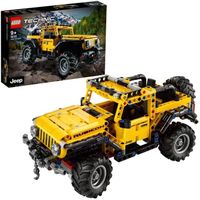 LEGO® Technic 42122 Jeep Wrangler Rubicon Modèle de collection de 4x4, SUV tout-terrain, jeu de construction de véhicule
