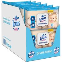 lotus Baby 7322540860122 - COMMUTATEUR KVM -  Peau Nette - Lingette bébé - 12 paquets de 64 lingettes