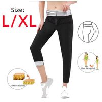 Legging de Sudation Femme - Noir - Taille L/XL - Pour Yoga, Fitness, Sauna - Taille Haute et Contrôle Abdominal