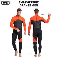 Néoprène 3mm wetsuit windsurf hommes pêche sous - marine plongée pêche pêche natation orange
