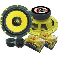 Pyle PLG6C Kit d'Haut-parleurs à 2 Voies 16,5 cm avec Tweeters-Filtres 400 W Paire
