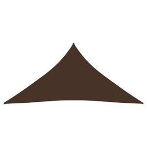 VOILE D'OMBRAGE Voile de parasol tissu oxford triangulaire 4x5x5 m marron POR7905466753527