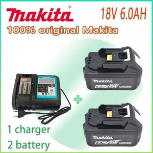 BATTERIE MACHINE OUTIL Chargeur 6Ah x2 - Makita-Batterie lithium-ion aste