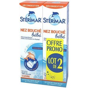 SPRAY NASAL Stérimar Hypertonique Nez Bouché Spray Lot de 2 x 100ml
