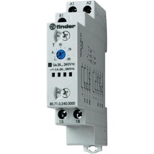 mini relais horaire GRT8-B1 AC//DC 12 V ~ 240 V avec affichage LED type rail DIN. Relais multifonctions mini relais de mise hors tension