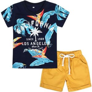 Ensemble de vêtements Ensemble de vêtements pour bébés garçons T-shirt doux Tops + Shorts Tenues d'été