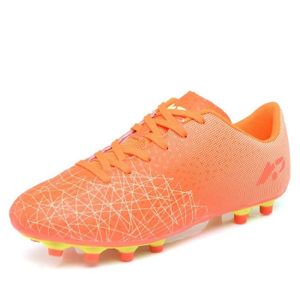 Chaussures de Football - OOTDAY - Crampons Professionnels - Antidérapants - Entraînement - Orange