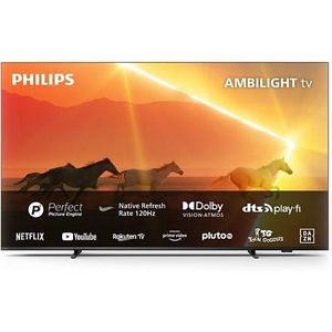 Téléviseur LED Téléviseur Ambilight (65') Son Dolby Atmos, Processeur d'images P5, Philips Smart TV Technologie mini-LED Zones de rét