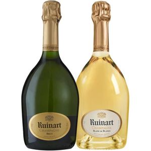 CHAMPAGNE Champagne - Assortiment 2 bouteilles Ruinart R Brut - Ruinart Blanc de Blancs - 2x75cl