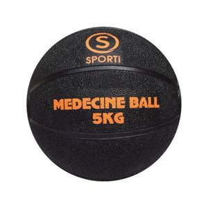 MEDECINE BALL Médecine ball gonflable SPORTIFRANCE - noir/orange - 5 kg - Adulte - Homme