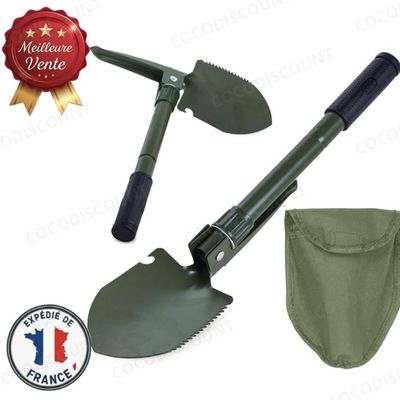 Cobye- Pelle Pioche Scie en acier Pliable Multifonction Camping Survie Jardin Randonnée Outdoor Grande Valise Portable - Sport