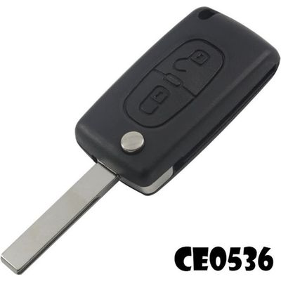 Carcasa Mando Citroën Clé Complète Avec électronique à Programmer PLIP Pour C1 C2 C3 C4 C5 Berlingo Picasso 207 208 307 308 3008 807 Coque CE0536 Lame Sans Rainures Carcasa Mando Citroën Berlingo Picasso