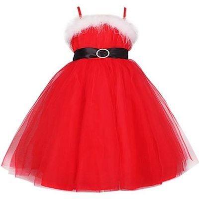 Iixpin Enfant Fille Robe Noel Tulle sans Manche Princesse Robe Soiree Ceremonie 2 8 Ans Rouge Rouge Cdiscount Pret a Porter