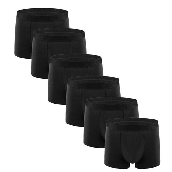 Fullluwaa Caleçons Homme Lot De 6 - Boxer Coton Confortable Sans Étiquette
