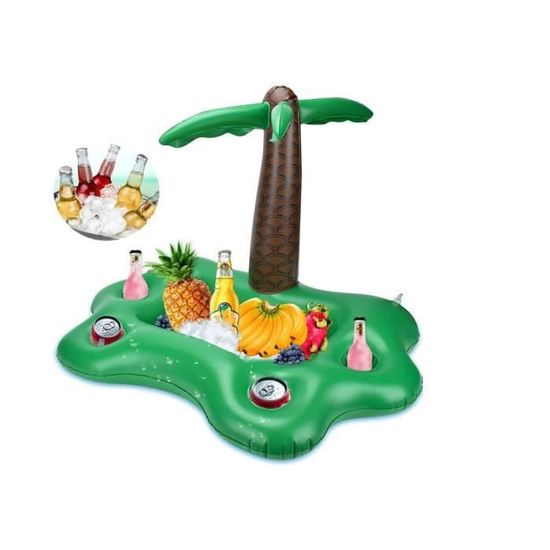 Relaxdays Bouée gonflable palmier, Palmier gonflable XXL piscine et