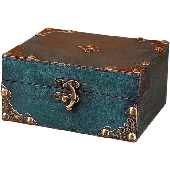 VAG Coffre Au Trésor Vintage Boîte À Bijoux En Bois Vintage Mallette De