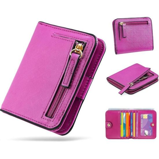 Portefeuille Pour Femme Avec Protection AntiVol Rfid, Portefeuille De
