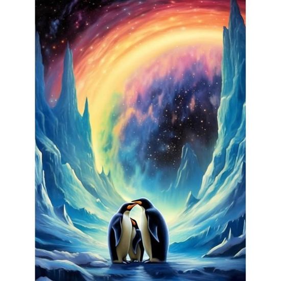 VAIIEYO 5D Diamond Painting Aurore, Broderie Diamant Montagne