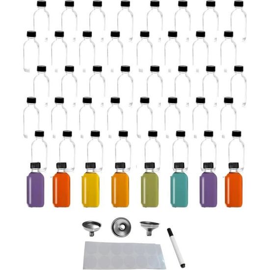 12 Mini Bouteilles En Verre 100ml Avec Bouchons Liège - Idéal Pour DIY, Stockage & Cadeaux