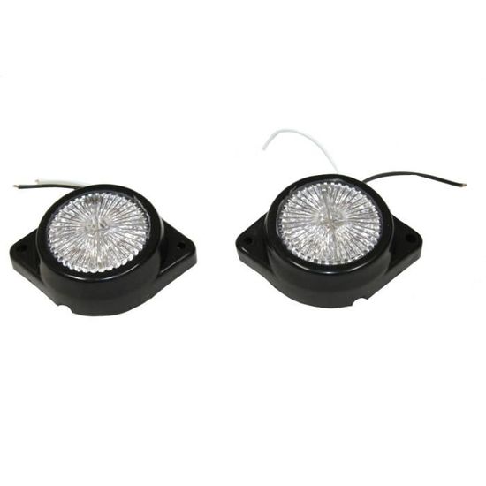 2 Feux De Gabarit LED Blanc 24V Pour Visière Scania P G R T (2004-2015) - Homologués ECE