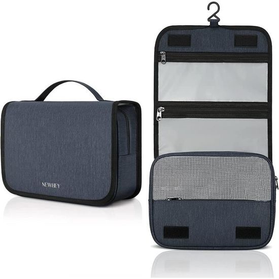 Trousse De Toilette De Voyage Suspendable - Grande Capacité 25x12x21 Cm - Imperméable - Pour Homme Et Femme