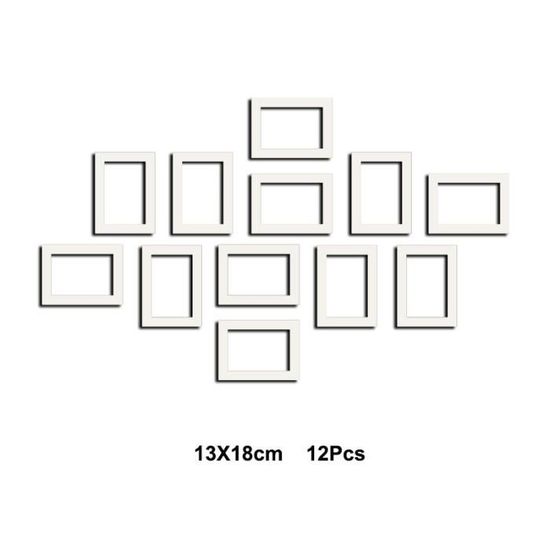 Aghoer Cadre En Bois De 4 Pièces, Cadre En Bois, Projets De Peinture Bricolage, Ensemble De Cadres Rectangulaires, Pour Exposition Sur Table Et Artisanat Bricolage