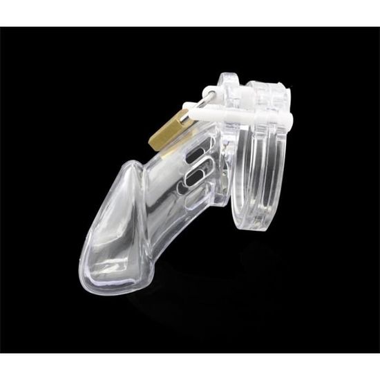 Cage De Chasteté Homme Solid Aspic - Taille 5x3.2cm, Plastique Sans Phtalate, Pour Jeux Fétichistes