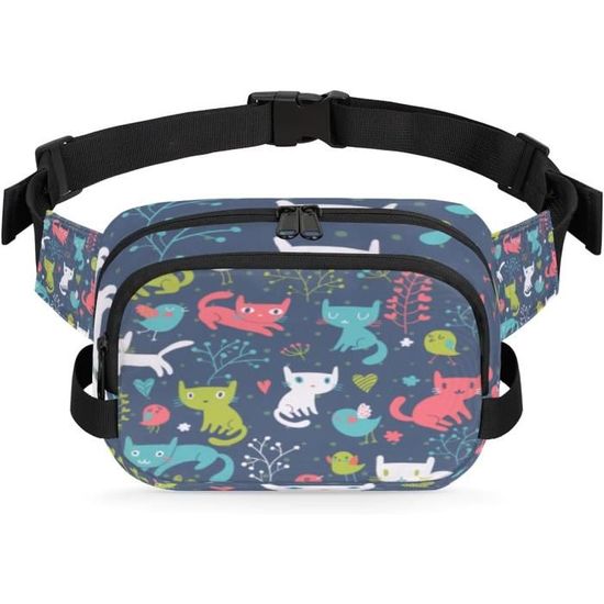 Sac Banane Léger Et Réglable Pour Homme Et Femme - Motif Fleurs Roses