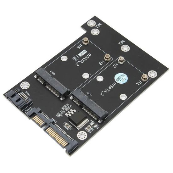 Adaptateur MSATA Vers MicroSATA - Pour Monter Un SSD MSATA Sur Un Port MicroSATA - Compatible 3.3V - 1