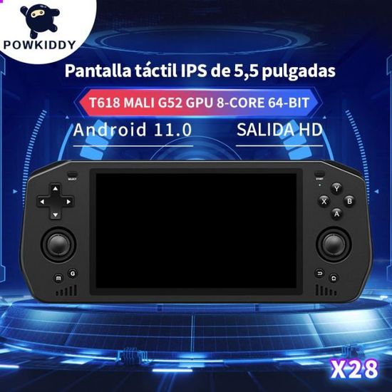 Console Portable Powkiddy X28 - 64Go + 10 000 Jeux Intégrés - émulation