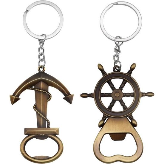 Décapsuleur Requin 2PCS + Porte-clés - Ouvre-bouteille Portable Et Design