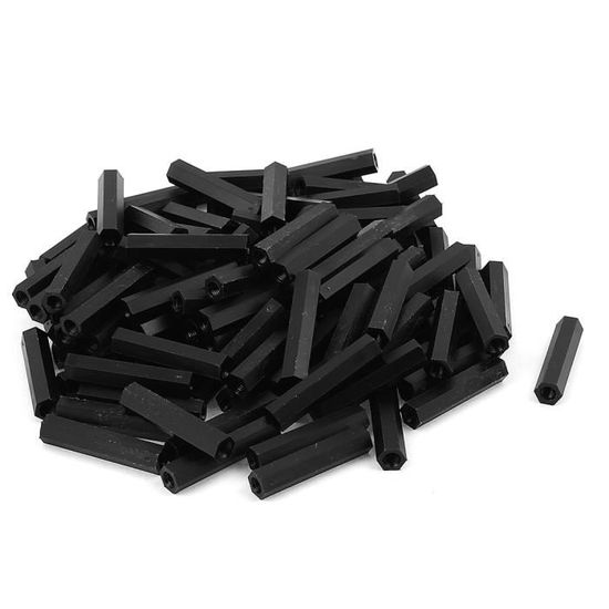 Lot De 50 Entretoises Nylon M3 5+6mm – Filetage Mâle, Forme Hex, Pour PCB – Marque Uxcell, Neuf, Origine Chine