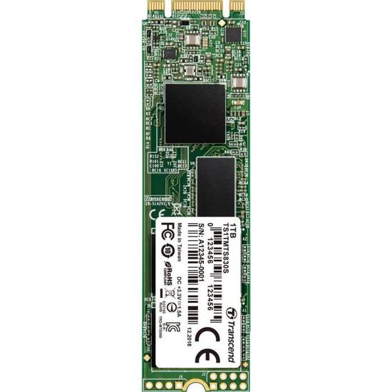 TRANSCEND Disque SSD interne 830S - 1 To - M.2 2280 - SATA 6Gb/s