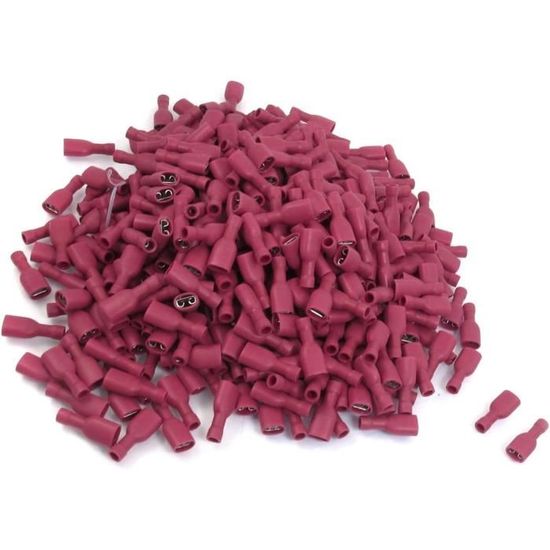 SOURCING MAP Viroles pré-isolées Bornes de câblage 16 AWG Fil E1508 SOURCING MAP Viroles pré-isolées Bornes de câblage 16 AWG Fil E1508