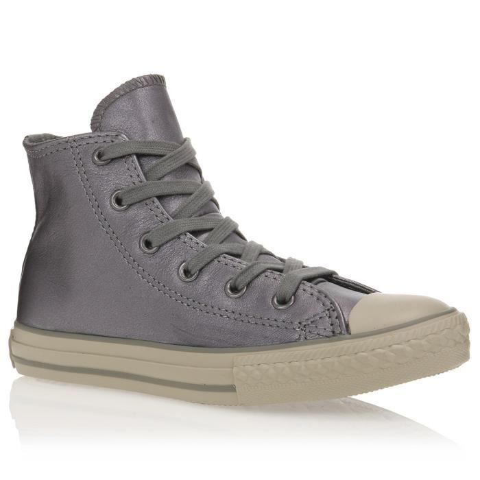converse enfant argent