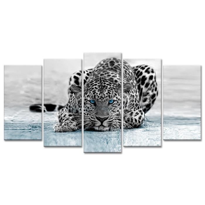 Tableau Leopard Noir Et Blanc Cdiscount Tableau Leopard Noir Et Blanc Cdiscount