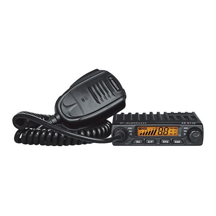 Albrecht Ae-6110 Ultra Compact AM/FM Mini Mobile Radio CB
