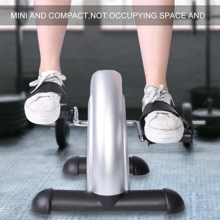 HENGLSHOP Mini Vélo d'Appartement à Pédale pour Entraîner Bras Jambes Pédalier Vélo d'Exercice Cardio Digital