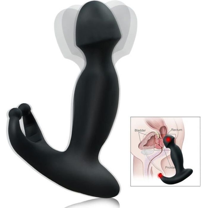 Silicone étanche point G Stimulez la prostate Massager Anal Sex Toys Vibro @zo589
