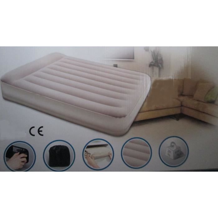 MATELAS 2 PERSONNES CAMPING MAISON GONFLABLE