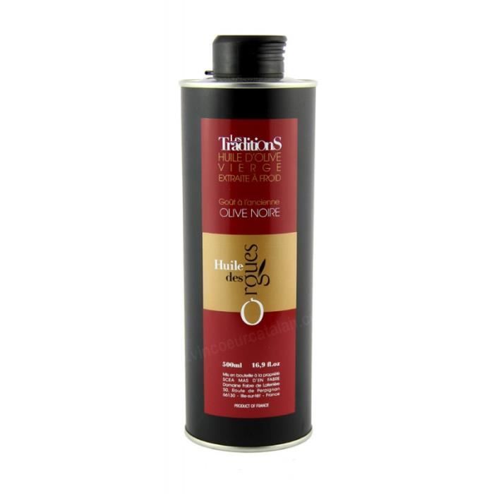 Huile d'olive des Orgues - Fruité Noire 0.50L