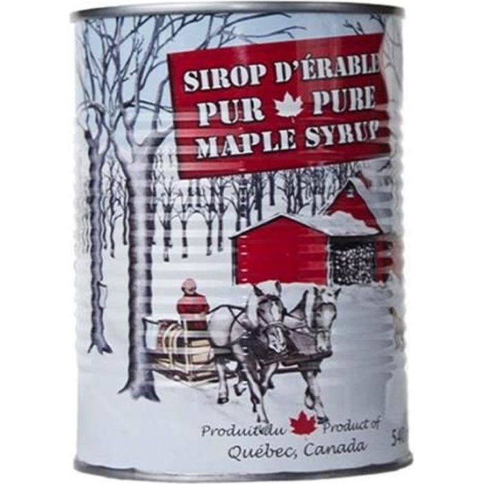 Sirop d'érable ambré pur 100 % Canne de 540 ml