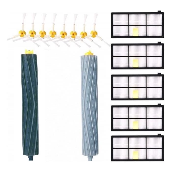 R5792 Kit d'accessoires pour IRobot Roomba 981 980 960 895 886 870 865 866 800 série 900, pièces de rechange 8 brosses latéral