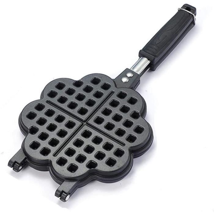 GAUFRIER Gaufrier et Sandwicherie Ustensiles de Cuisson antiadheacutesifs en Forme de Coeur Bricolage Dessert de gacircteau Fais1014