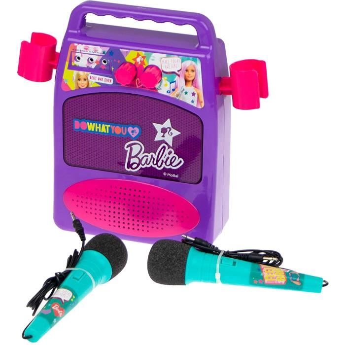 Barbie, Haut-Parleur Bluetooth avec deux Micros