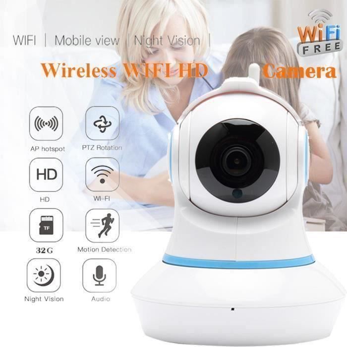 Accueil Sécurité HD 720P Accueil IP sans fil intelligent WiFi Audio caméra de surveillance de l'UE_W3956 A34452