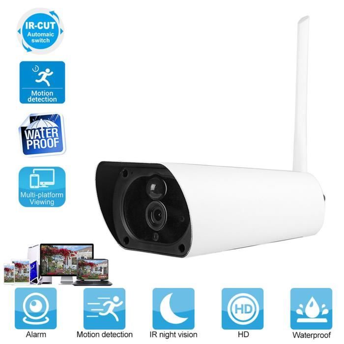 AYNEFY caméra solaire 1080P 4G Carte SIM IP67 PIR Caméra de vidéosurveillance extérieure à énergie solaire (canal de
